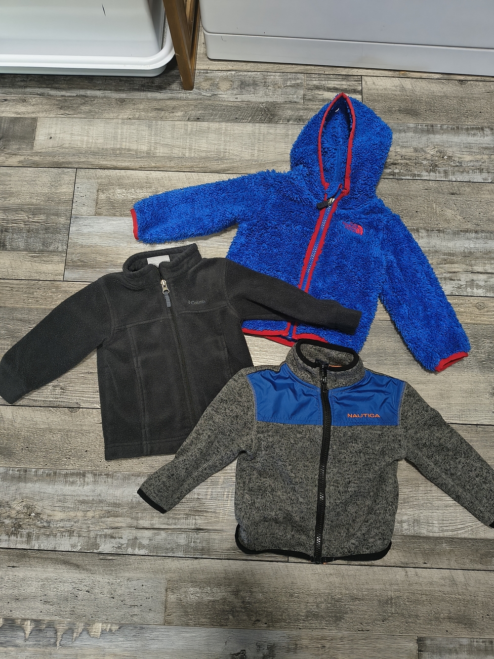 12M North face, Columbia, & Nautica
